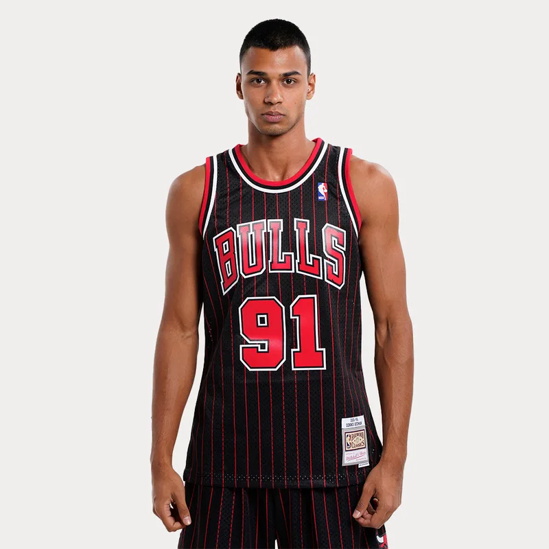 Mitchell & Ness Swingman Dennis Rodman Chicago Bulls 1995-1996 Μπασκετική Φανέλα (9000107832_1469)