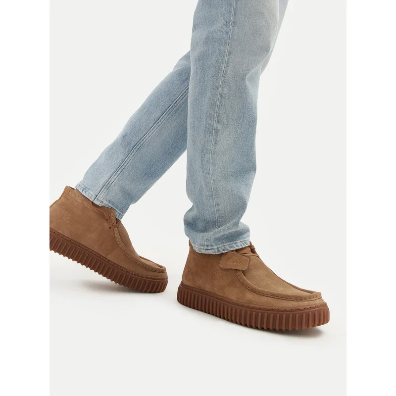 Μποτίνια Clarks Torhill Hi 26173663 Καφέ