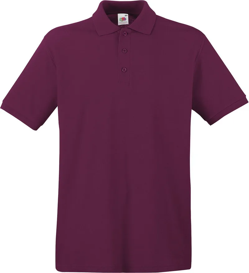 Ανδρική μπλούζα Polo Fruit of the Loom 63-218-0 Burgundy