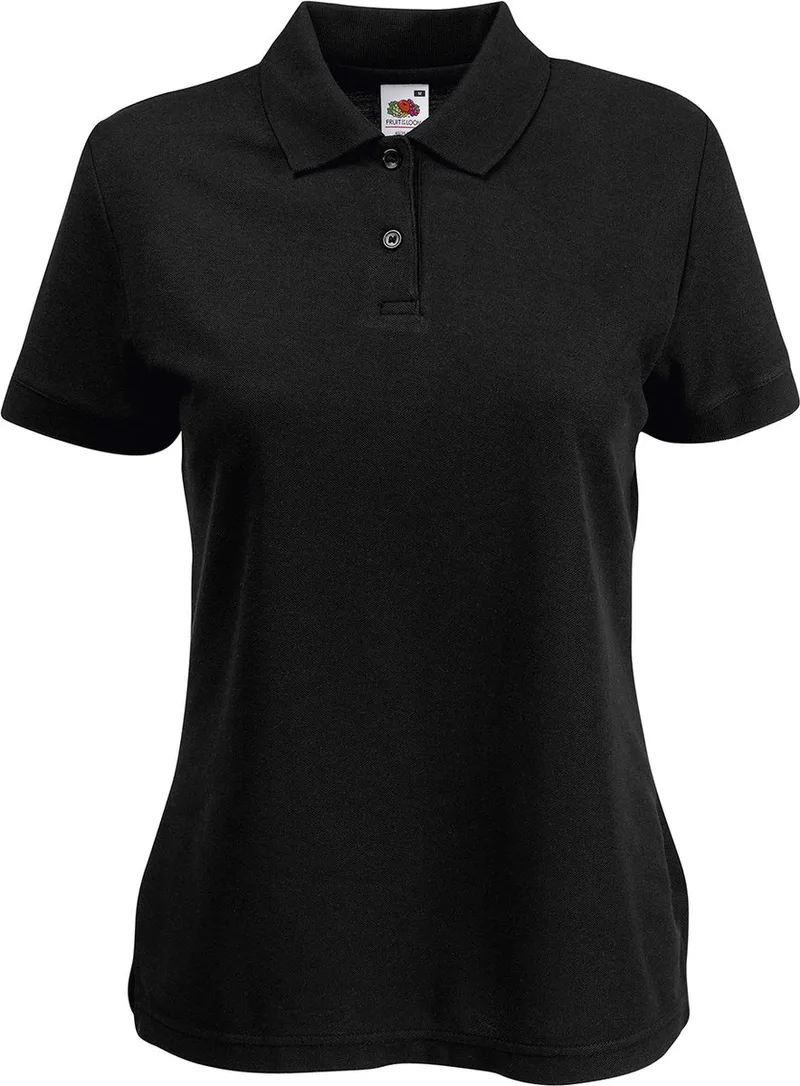 Γυναικεία Μπλούζα Polo 63-212-0 Fruit of the Loom Black
