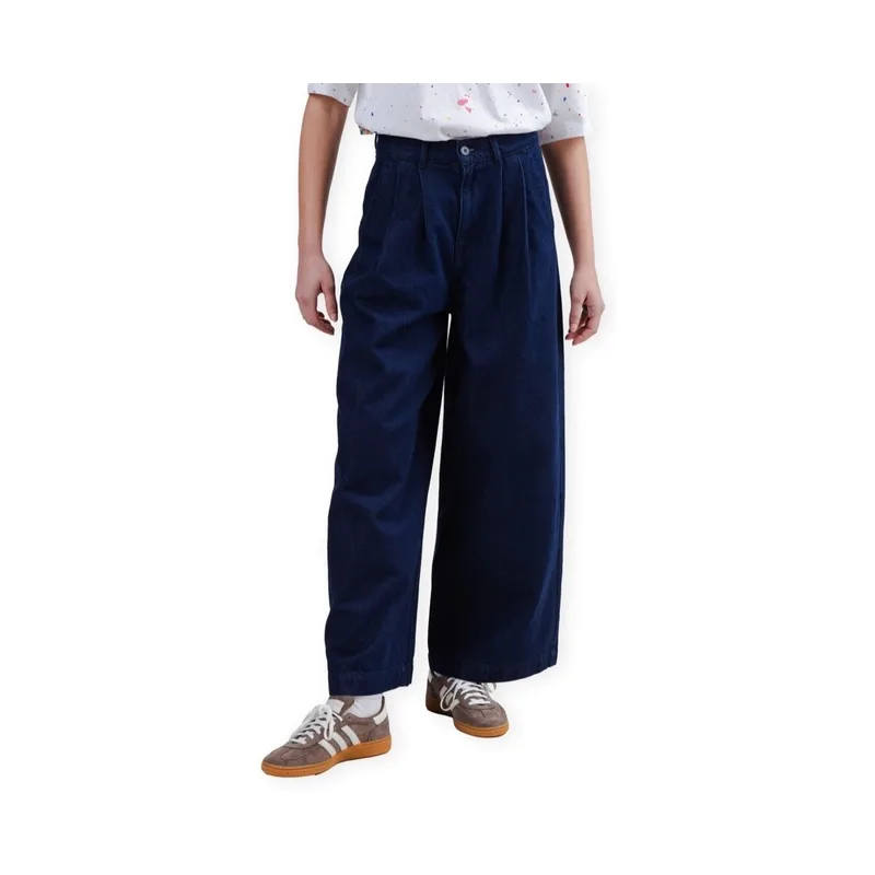 Φαρδιά τζιν Brava Fabrics Wide Leg Pants - Dark Denim