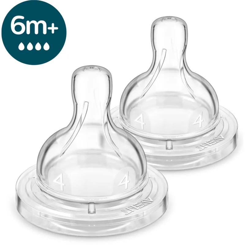 Philips Avent Anti-colic SCY764/02 θηλή μπιμπερό anti-colic 6 m+ Fast Flow 2 τμχ