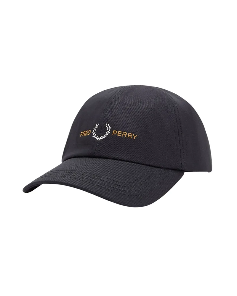 Fred Perry Καπέλο Embroidered Twill Cap HW2300-220 Μαύρο