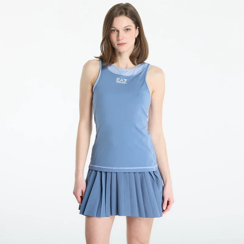 EA7 Emporio Armani Tennis Pro Tank Blue Horizon/ Zen Blue L