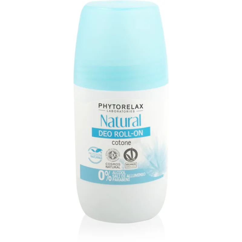 Phytorelax Laboratories Natural αποσμητικό ρολλ-ον χωρίς άλατα αλουμινίου 50 ml