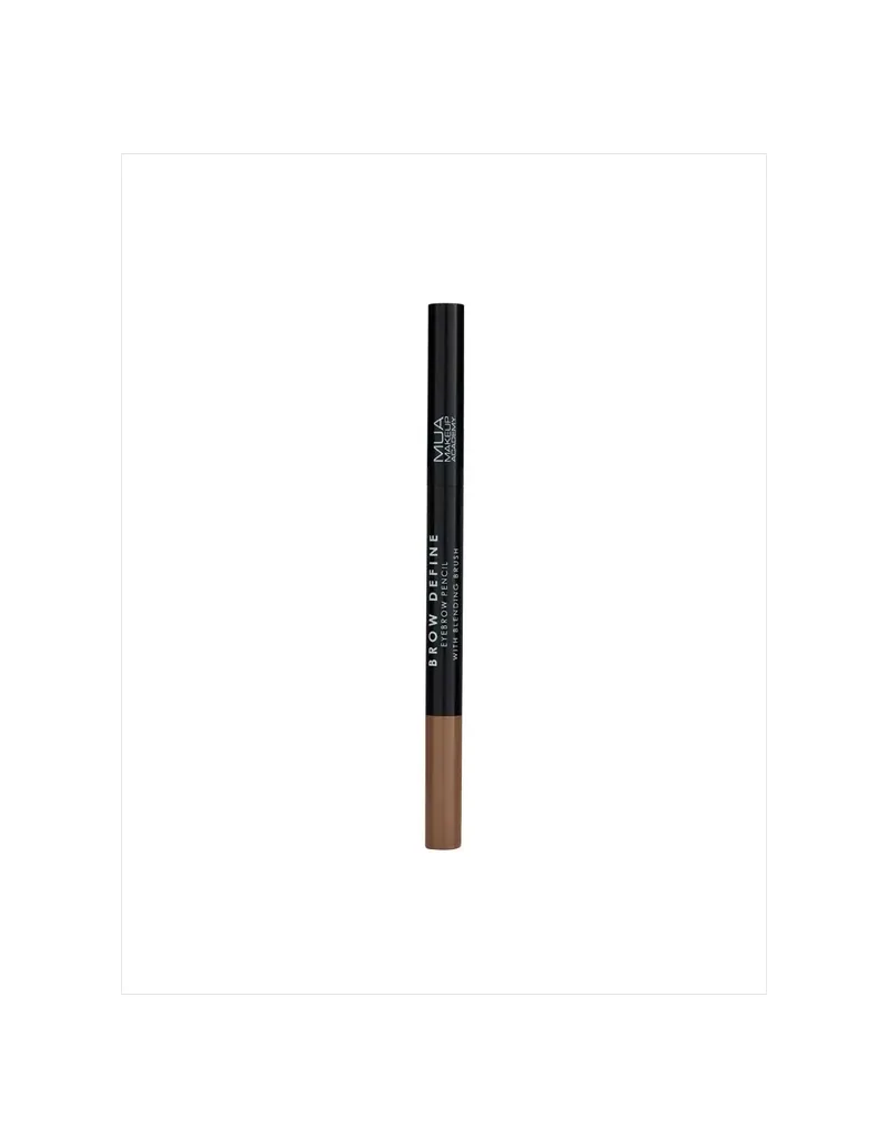 MUA BROW DEFINE EYEBROW PENCIL WITH BLENDING BRUSH-LIGHT BROWN