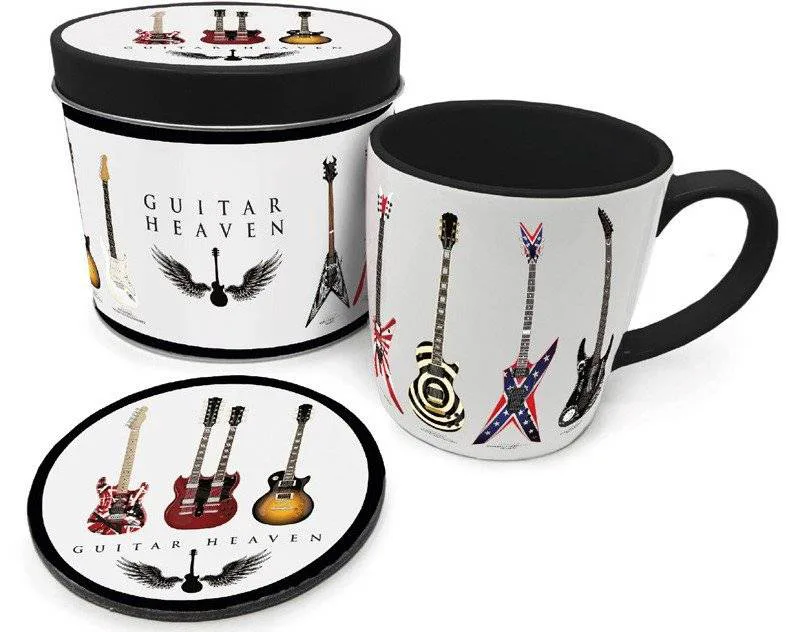 ΚΟΥΠΑ PYRAMID INTERNATIONAL LEGENDARY GUITARS ΚΕΡΑΜΙΚΗ ΛΕΥΚΗ 370ML ΣΕΤ ΔΩΡΟΥ 2ΤΜΧ