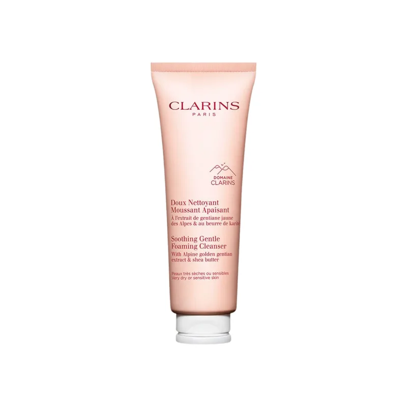 Clarins Gentle Soothing Foaming Cleanser for dry and sensitive skin - 125ml