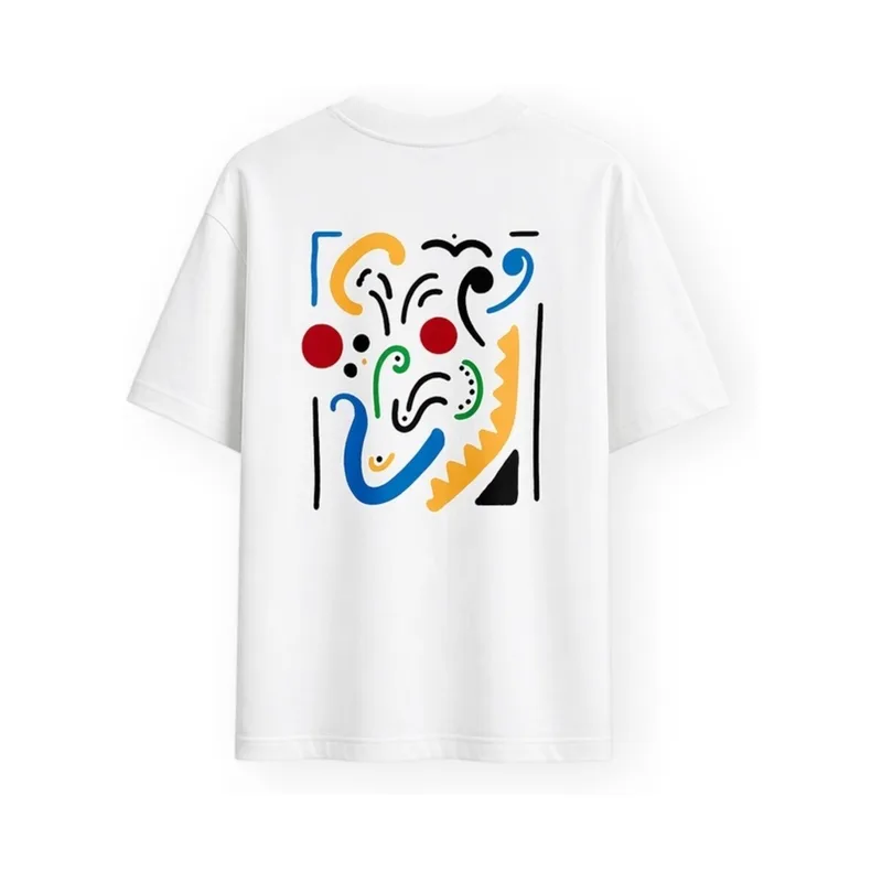 T-shirt με κοντά μανίκια Organic Monkey The Art T-Shirt - White