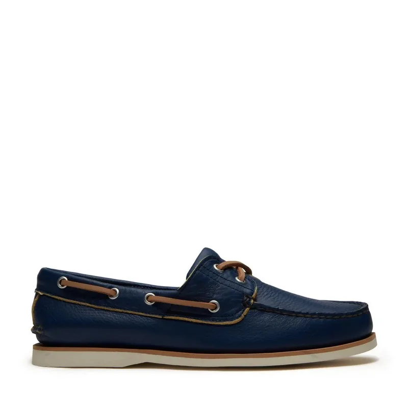 Timberland Ανδρικά Παπούτσια Δερμάτινα Ιστιοπλοικά Classic Boat 2 Eye TB0A4187EP1 Μπλε