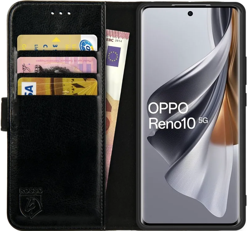Κόκκινο Element PU Θήκη Πορτοφόλι Oppo Reno10 - Black (8719246415449)
