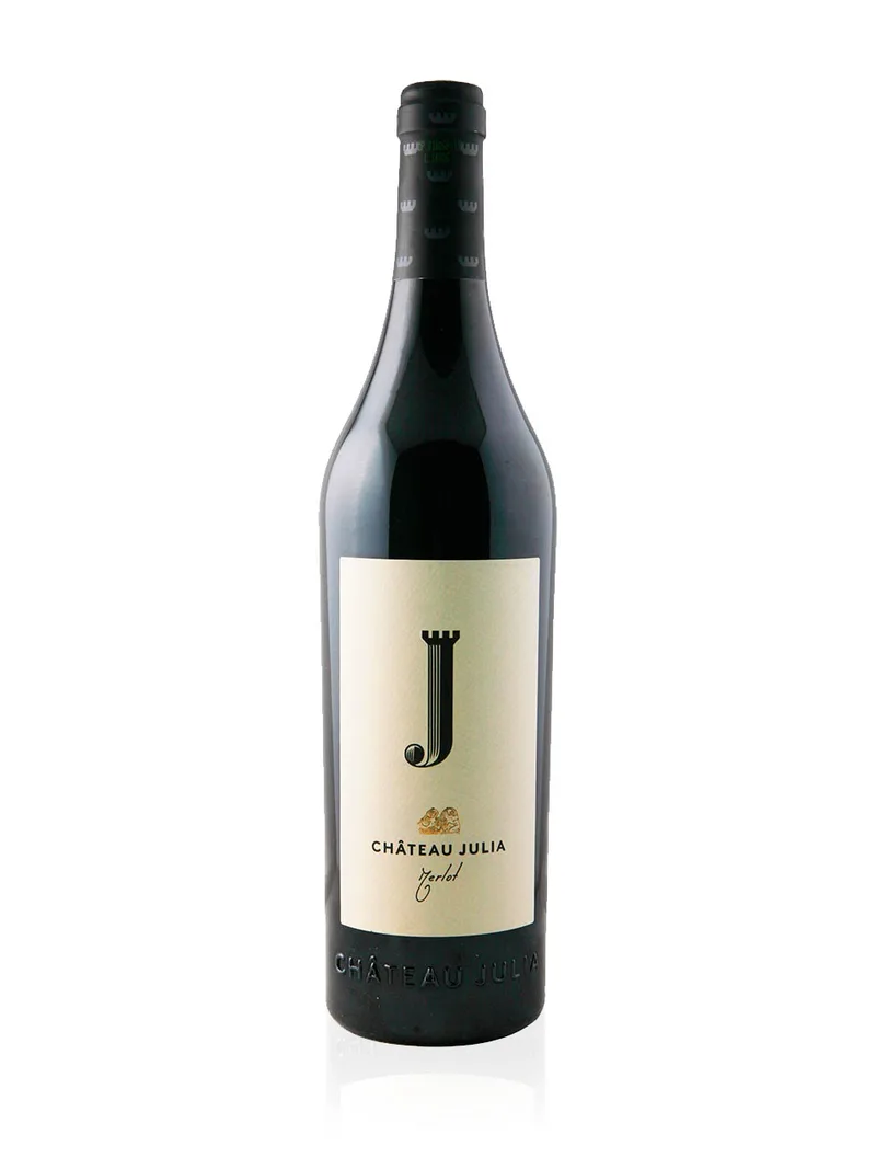 «Chateau Julia» Merlot Τοπικός ερυθρός οίνος Δράμας "Κτήμα Κ. Λαζαρίδη" 750ml>
