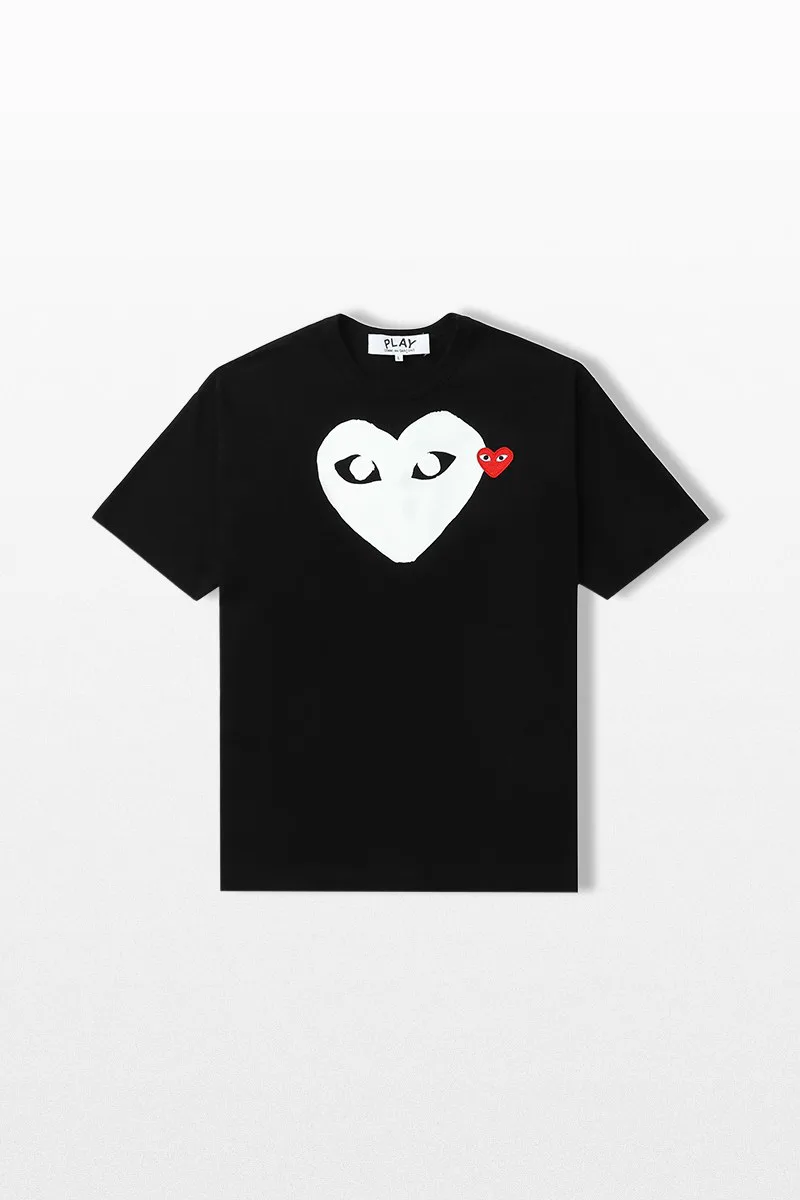 COMME DES GARÇONS PLAY Ανδρικό Μαύρο Heart Logo T-Shirt