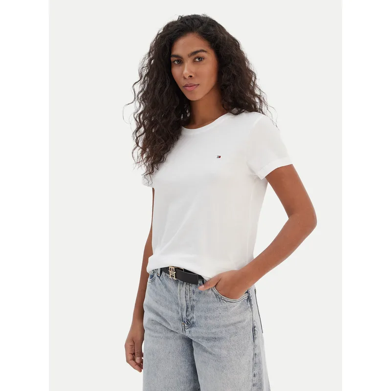 Tommy Hilfiger T-Shirt WW0WW22043 Λευκό Regular Fit