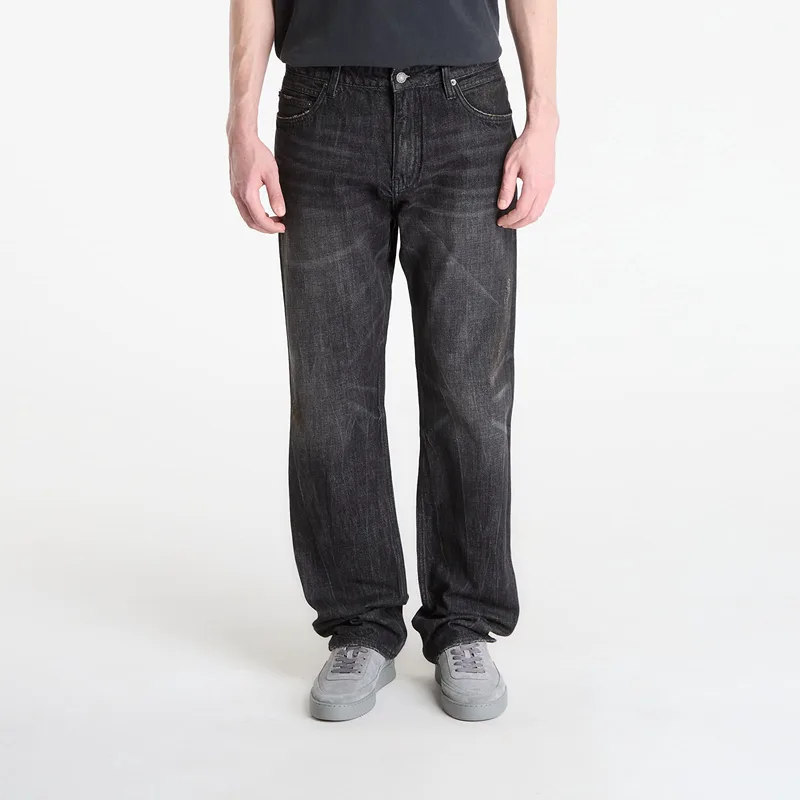 Τζιν Guess Jeans Relaxed Straight Black 32