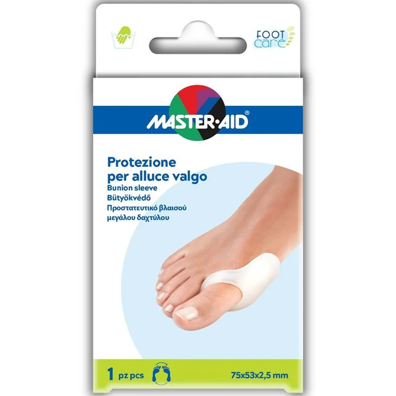 Master Aid Foot Care Προστατευτικό Βλαισού Μεγάλου Δαχτύλου 75x53x2,5 mm 1 Τεμάχιο