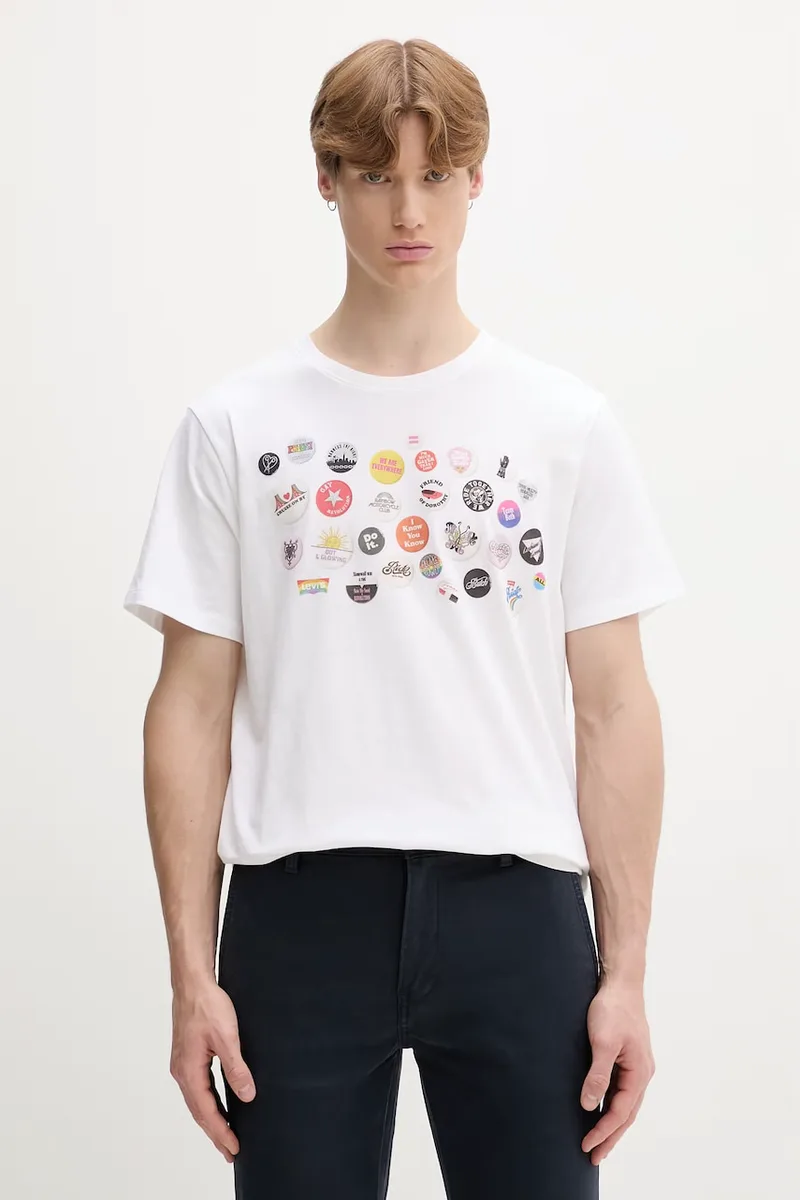 Levi's oversize t-shirt ανδρικό βαμβακερό COMMUNITY TEE x PRIDE