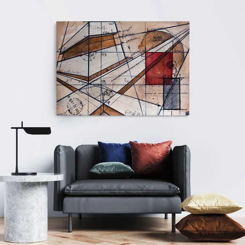 Πινακας σε καμβά GEOMETRIC ABSTRACT 2