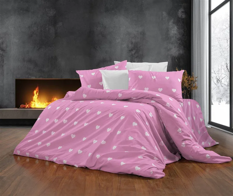 Σετ Σεντόνια 3τμχ Polycotton Μονά 160x240εκ. Αίσθησις 608 Ροζ DimCol (Τύπος κατωσέντονου: Χωρίς Λάστιχο, Χρώμα: Ροζ, Ύφασμα: 70% Βαμβάκι-30% Polyester, Μέγεθος: Μονά) - DimCol - 33312223069