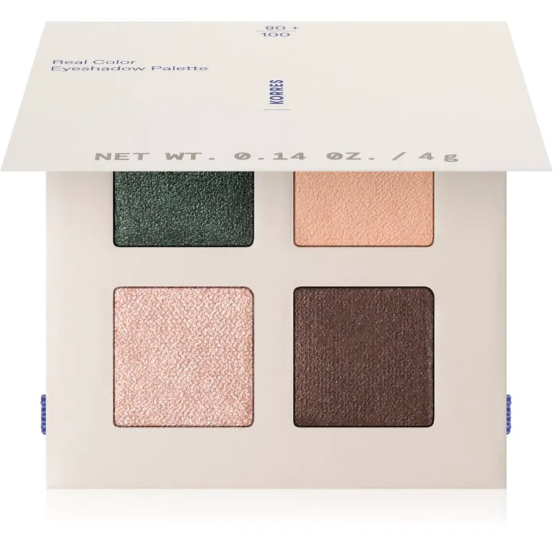 Korres Real Color Natural Palette Παλέτα σκιών για τα μάτια απόχρωση 01 Forest Nudes 4 γρ