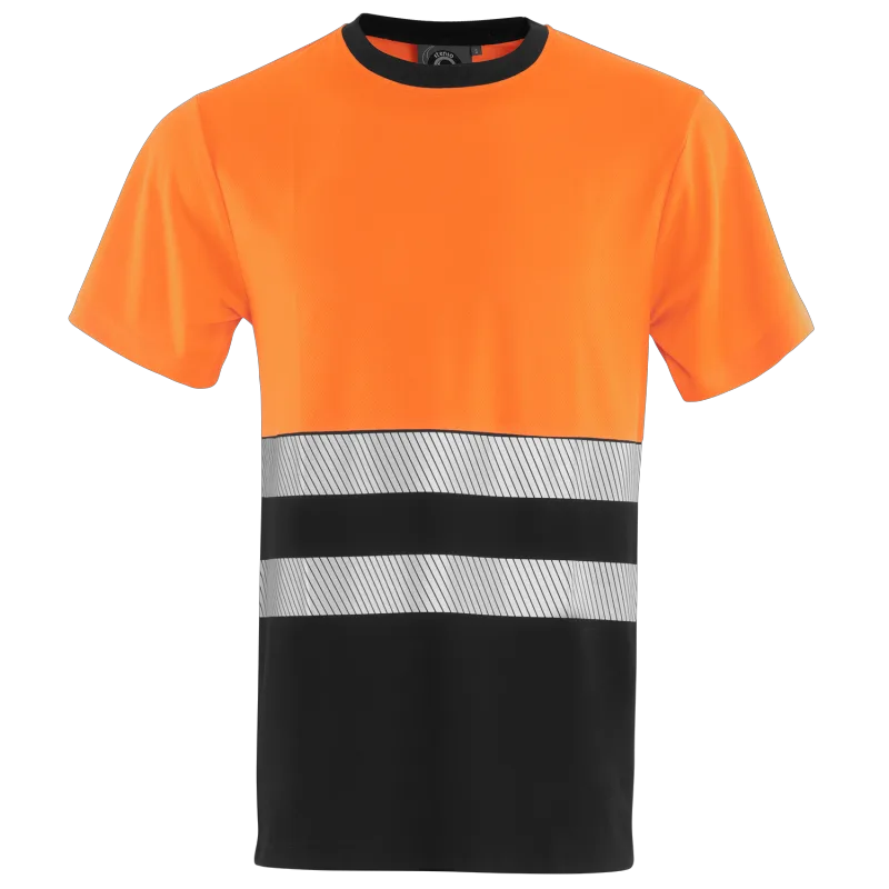 Κοντομάνικη μπλούζα υψηλής ορατότητας PRISMA HV Stenso Orange/Black