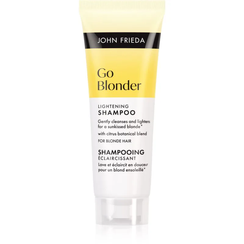 John Frieda Go Blonder Lightening Shampoo ξανοιχτικό σαμπουάν για ξανθά μαλλιά 75 ml