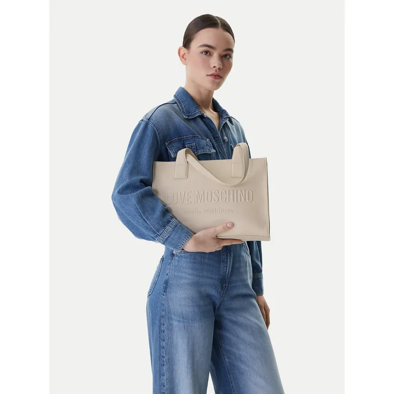 Τσάντα LOVE MOSCHINO JC4045PP1OLE0110 Εκρού