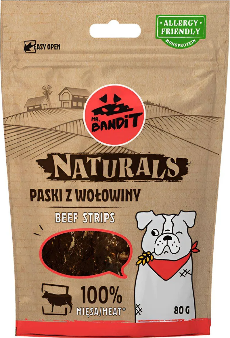 ΛΙΧΟΥΔΙΕΣ ΣΚΥΛΟΥ VET EXPERT MR BANDIT NATURALS ΒΟΔΙΝΟ (80 GR)