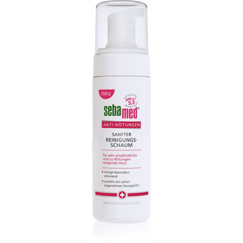 Sebamed Anti-Redness απαλός καθαριστικός αφρός για ευαίσθητη και κοκκινισμένη επιδερμίδα 150 ml