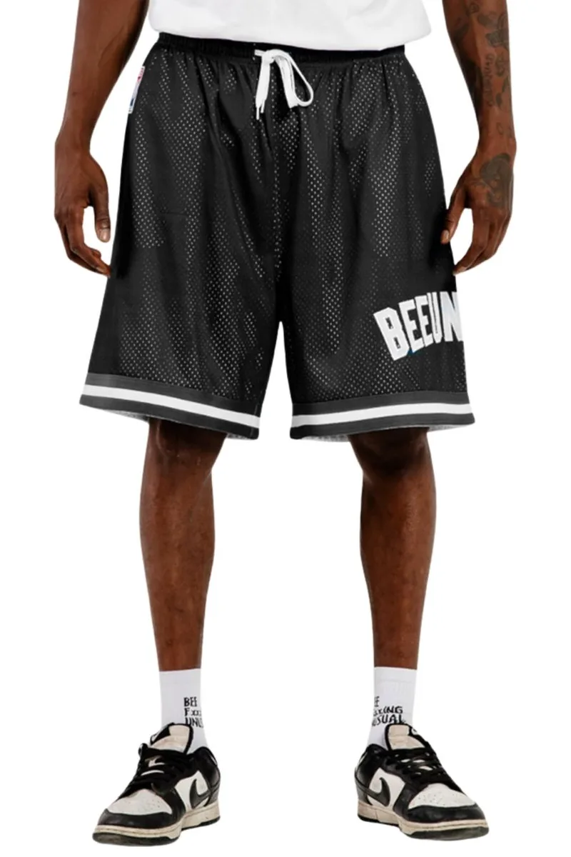 BEE UNUSUAL Ανδρική Mesh Βερμούδα - Μαύρη-AB-259003-BLACK
