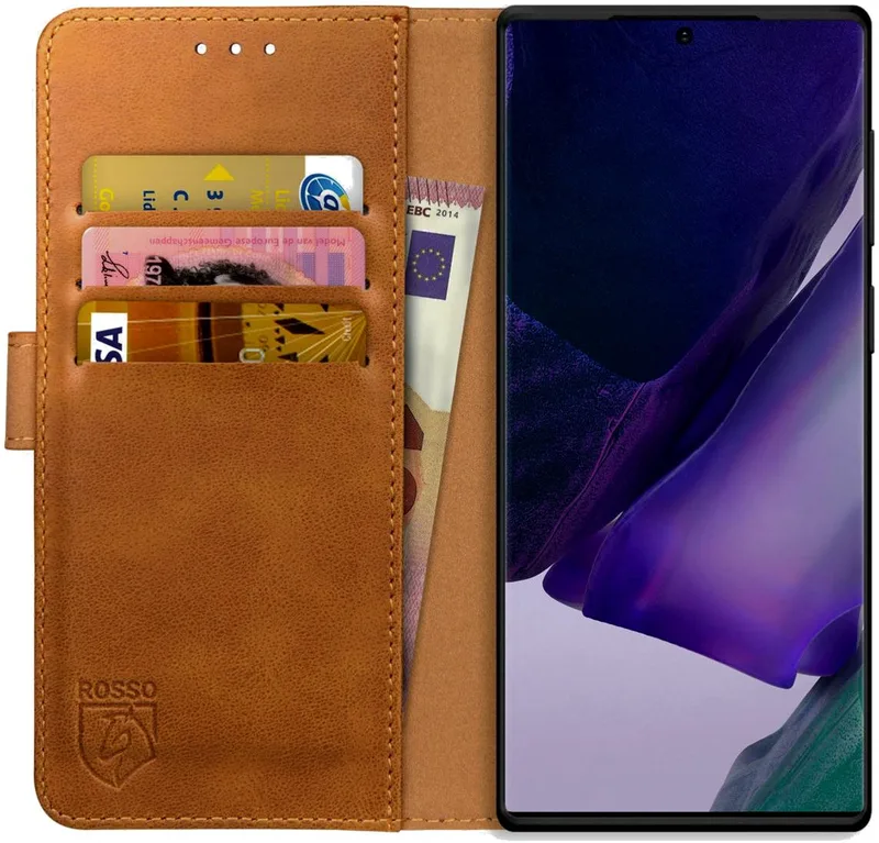 Κόκκινο Element PU Θήκη Πορτοφόλι Samsung Galaxy Note 20 Ultra - Light Brown (8719246252679)