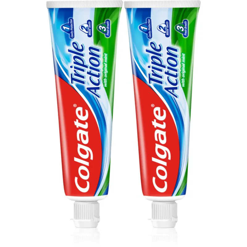 Colgate Triple Action Original Mint οδοντόκρεμα 2x75 ml