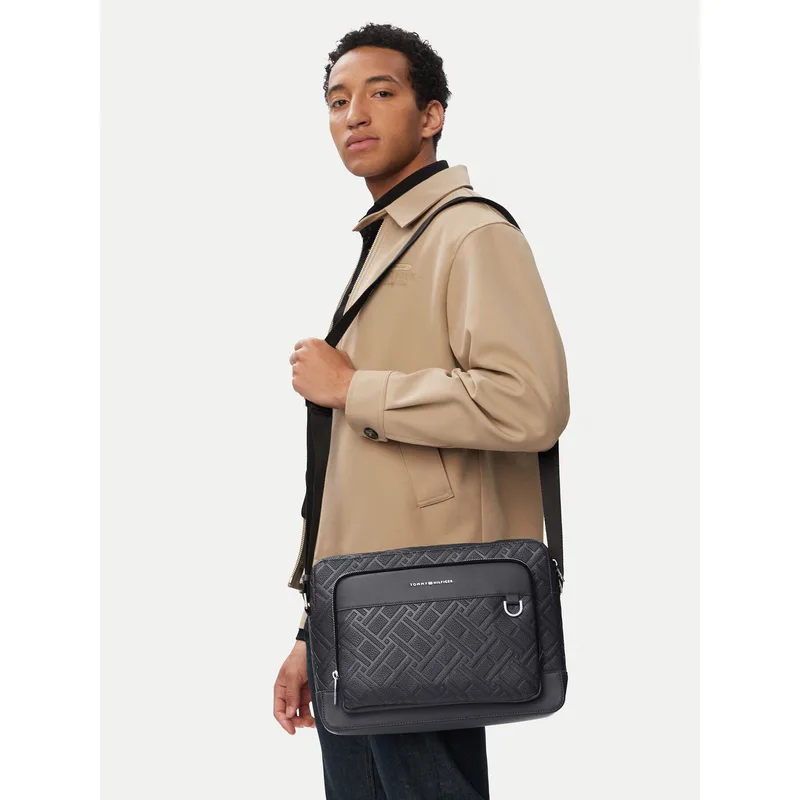 Τσαντάκι Tommy Hilfiger Th Flag Computer Bag AM0AM14428 Γκρι
