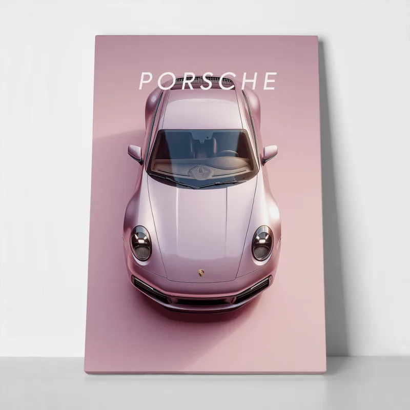 Πινακας σε καμβά PORSCHE PINK