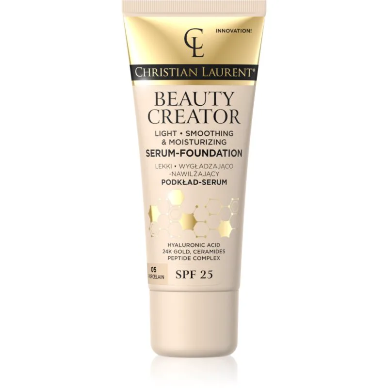 Christian Laurent Beauty Creator ελαφρύ ενυδατικό μεικ απ SPF 25 απόχρωση 05 Porcelain 30 ml