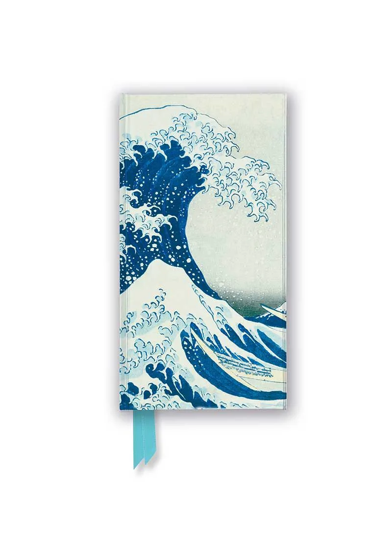 Σημειωματάριο Α6 Flame Tree Slimline: Katsushika Hokusai - The Great Wave