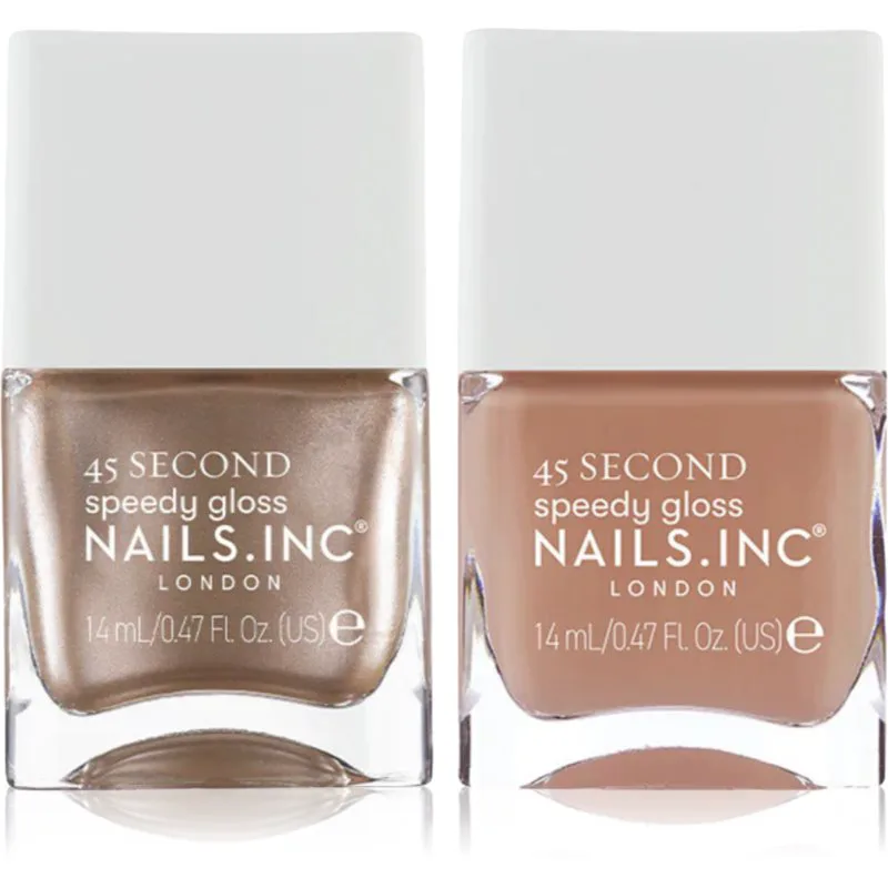 Nails Inc. 45 Second Mocha Mousse Σετ βερνίκι νυχιών