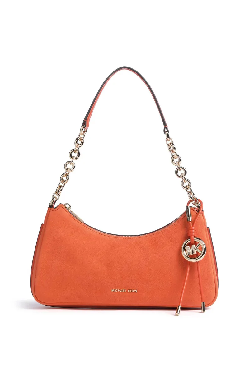 Michael Kors γυναικεία δερμάτινη τσάντα ώμου "Nolita Medium" - 32R6GY5W6L Πορτοκαλί