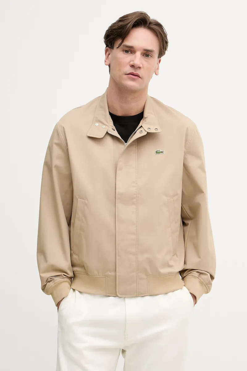 Lacoste μεταβατικό μπουφάν ανδρικό με βαμβάκι