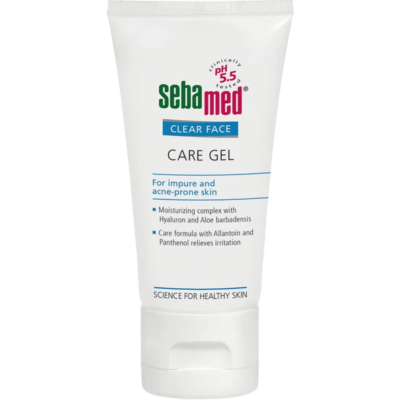 Sebamed Clear Face Care Gel Αντιβακτηριακός Αφρός Καθαρισμού Προσώπου Κατά των Μαύρων Σμηγμάτων για Ακνεϊκές Επιδερμίδες 50ml
