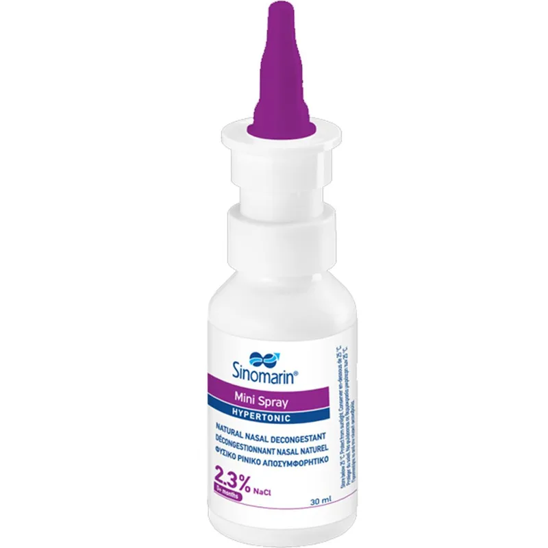 Sinomarin Mini Hypertonic Spray για Αποσυμφόρηση της Ρινικής Κοιλότητας 30ml