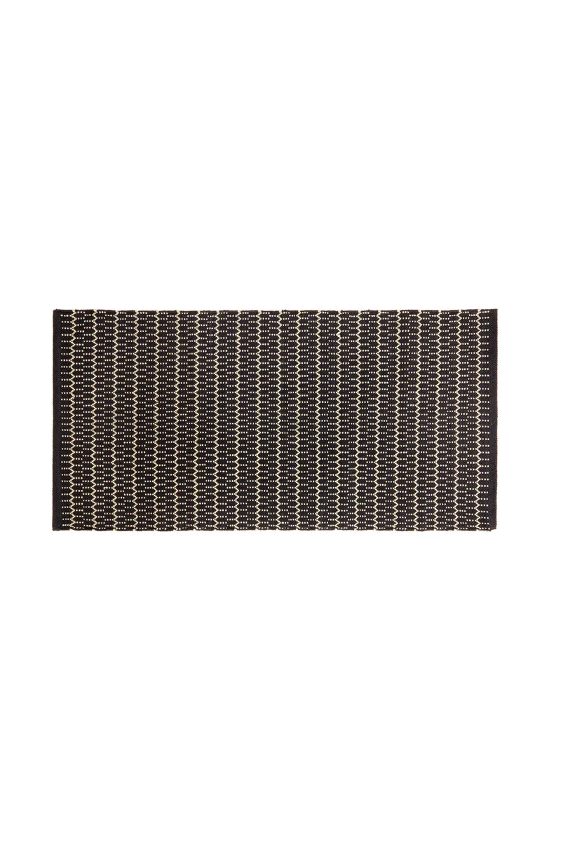 Σουπλά με γεωμετρικό μικροσχέδιο 200 x 60 cm Coincasa - 000494967 Μαύρο
