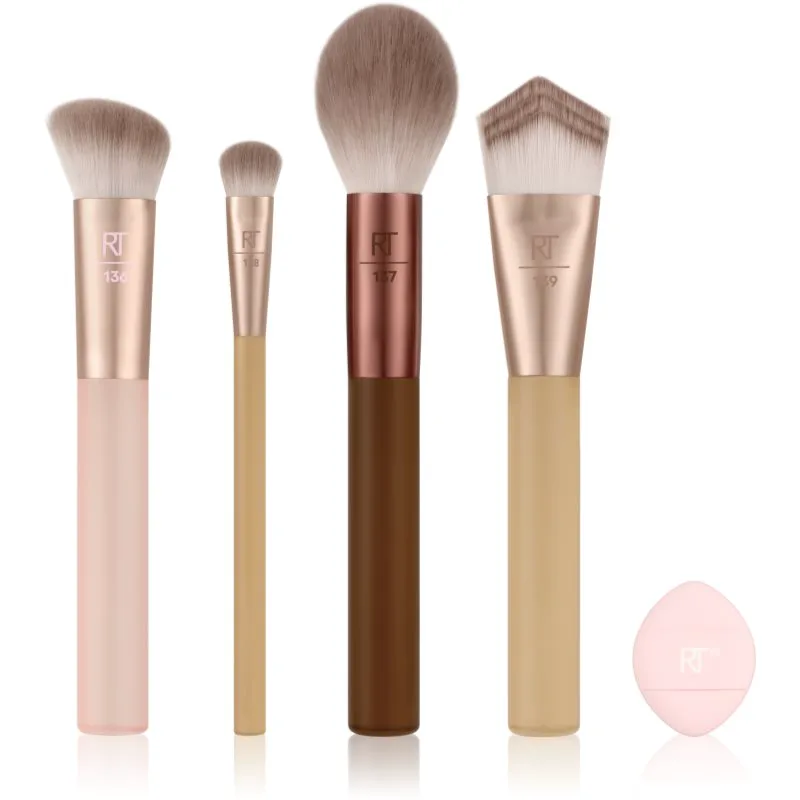 Real Techniques New Nudes Blurred Base Kit σετ με πινέλα 5 τμχ