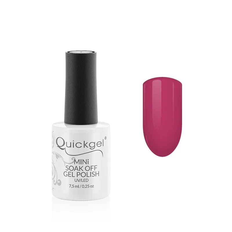 Quickgel No 5 - Ροζ Lady Mini - Ημιμόνιμο Βερνίκι 7,5 ml