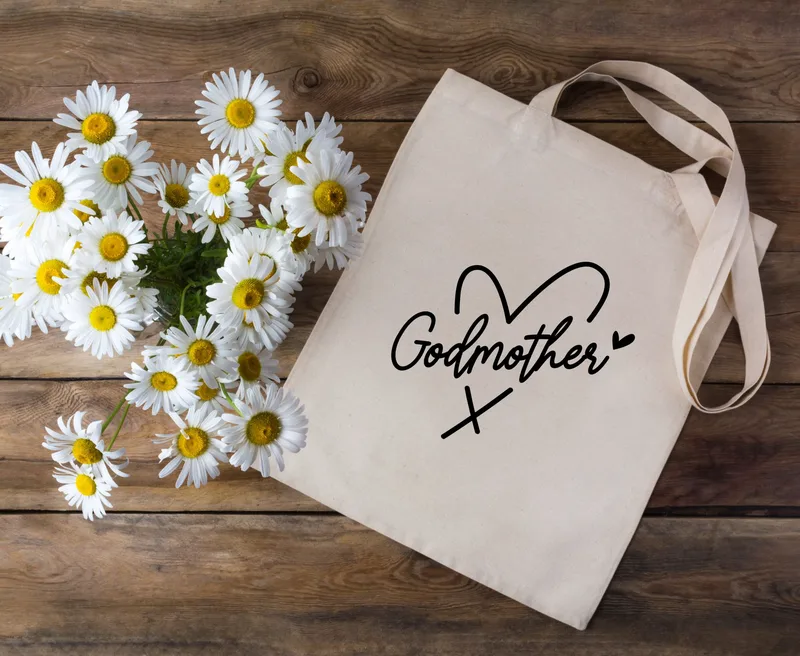 Tote bag για τη νονά