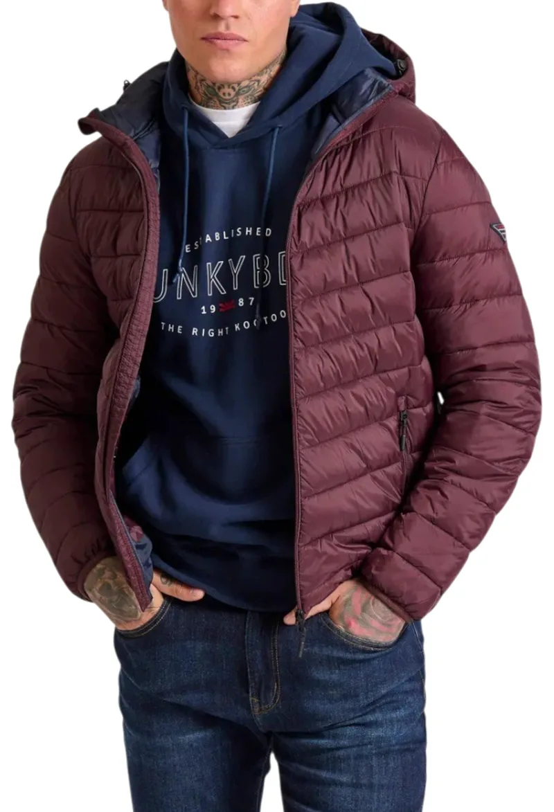 Μπουφάν Funky Buddha Με Αποσπώμενη Κουκούλα FBM010-002-01-BORDEAUX Ανδρικό