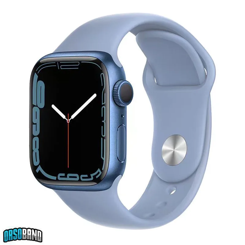 Orso Misty Blue Silicone Λουράκι Apple Watch 44/45/46/49mm