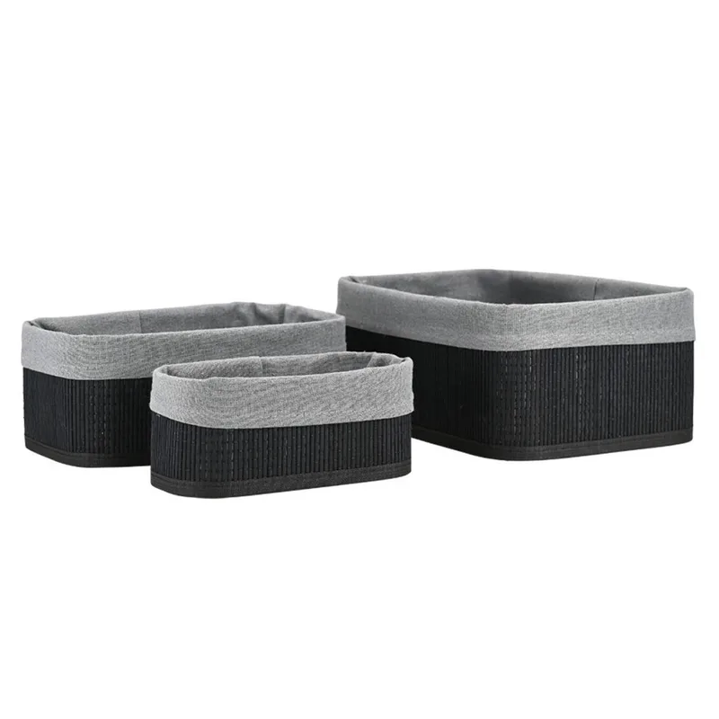 Καλάθια Αποθήκευσης (Σετ 3τμχ) Estia Bamboo Essentials 02-34603