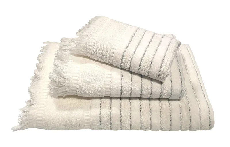 Πετσέτα Le Blanc Πεννιέ Ζακάρ 550gr/m2 PAROS White Χειρός 30x50