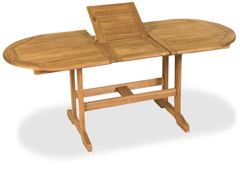 Ξύλινο Επεκτεινόμενο Τραπέζι Acacia Wood 150 + 50 = 200 x 90 x 72(h)cm
